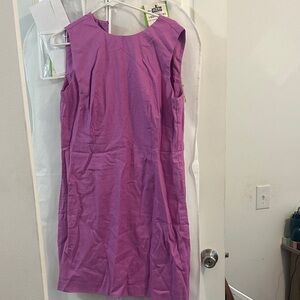 Ann Taylor Pink Linen Dress